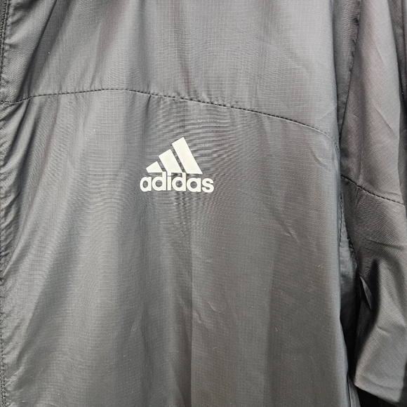 ADIDAS Women's Aeroready Black and White Windbreaker‎ Running Jacket Size L - Picture 2 of 13